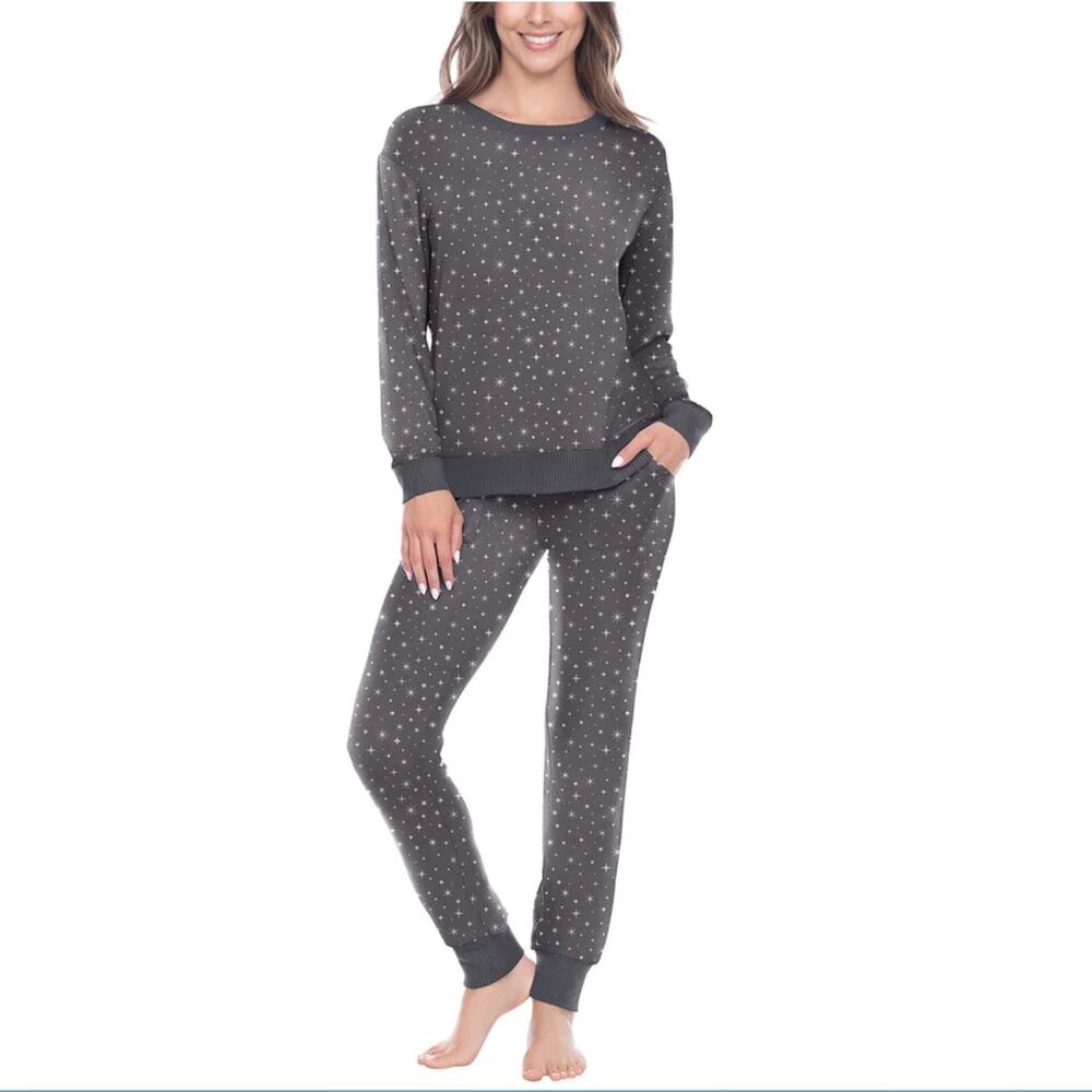 NWT Honeydew Women's 2-Pc Super Soft Printed Stars Lounge Pajama Set